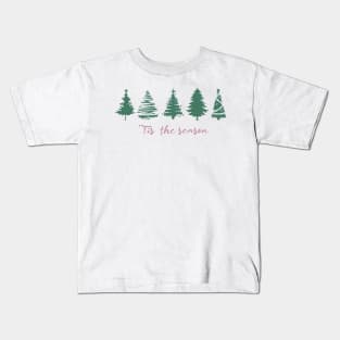 'Tis the season Christmas tree Kids T-Shirt